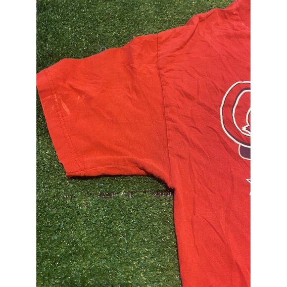 Vintage St. Louis Cardinals shirt mens large red Y2K retro script Pujols 7 - Picture 6 of 12